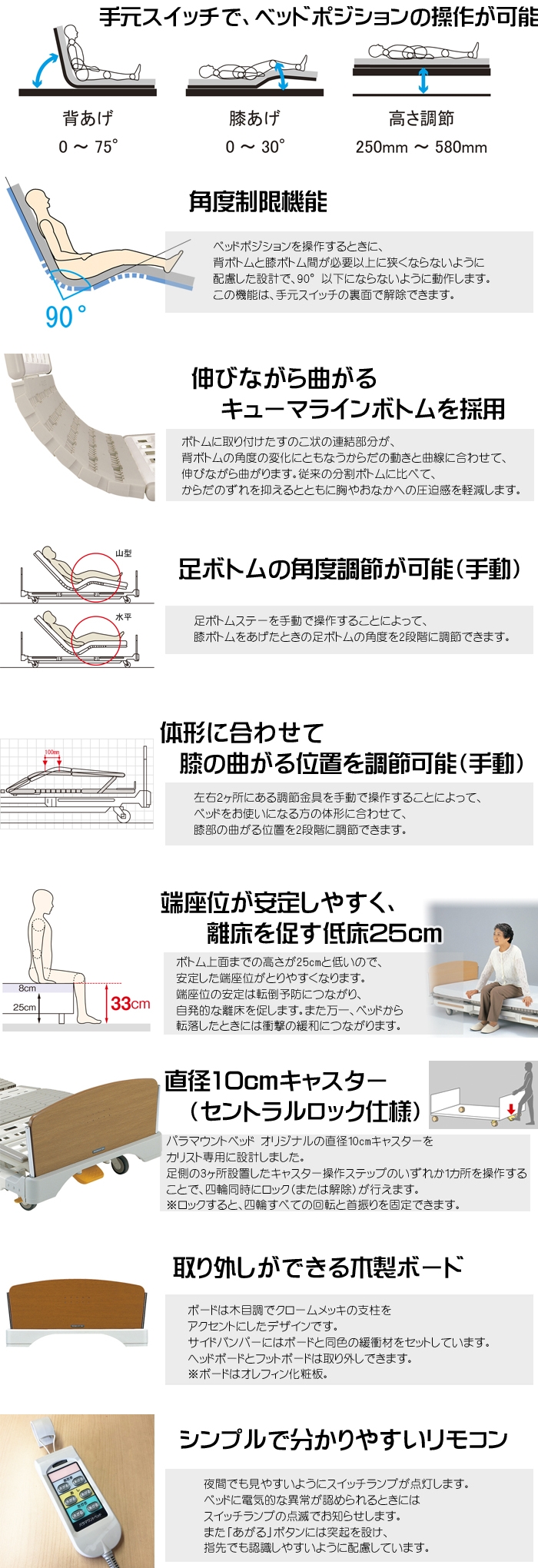 人気大割引 パラマウントベッド ３モーター式 電動ベッド 電動介護